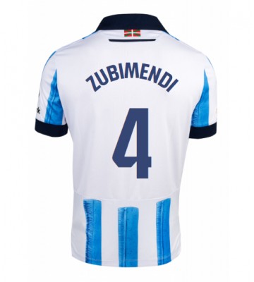 Real Sociedad Martin Zubimendi #4 Primera Equipación 2023-24 Manga Corta